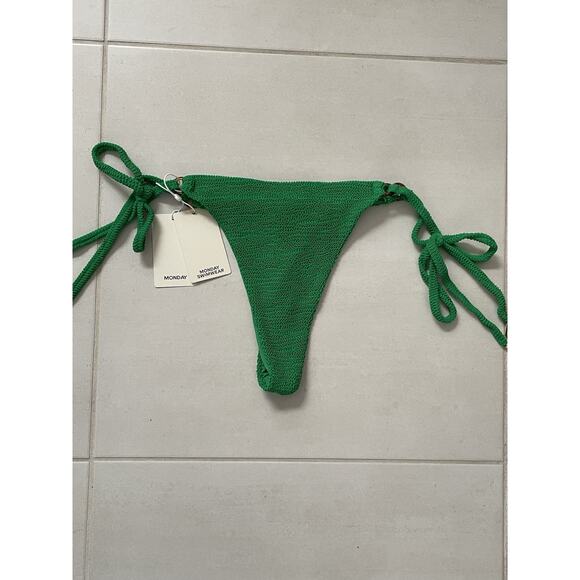 Monday Swimwear Swim VV 14/16 Bikini Bottom Crinkle Palma - Picture 1 of 9